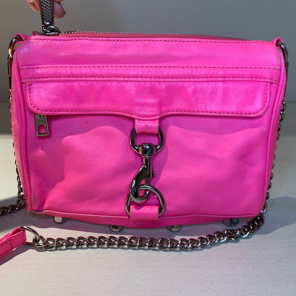 Rebecca Minkoff Mini MAC Neon Pink RARE COLOR